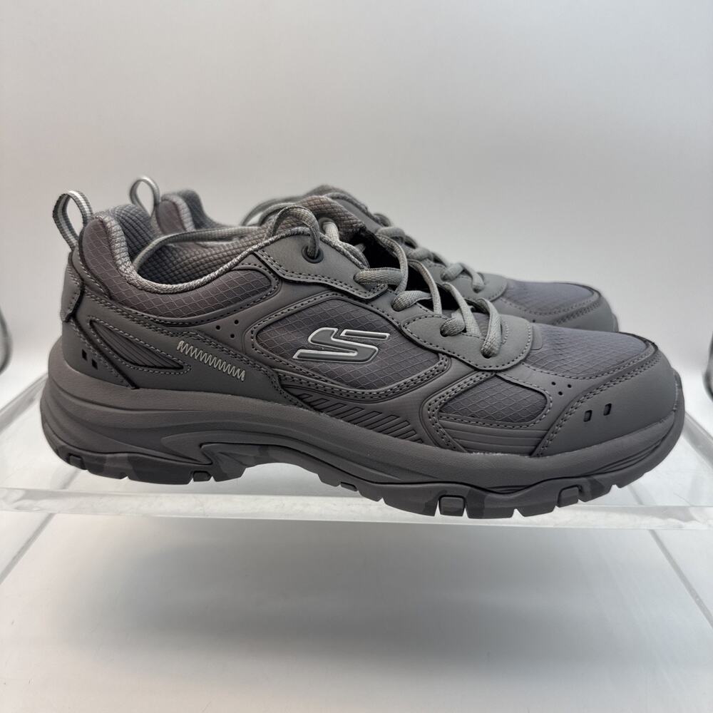 Skechers Trego Reeds Mill Road Shoes Women 9.5Grey Trail Running Sneakers 180118